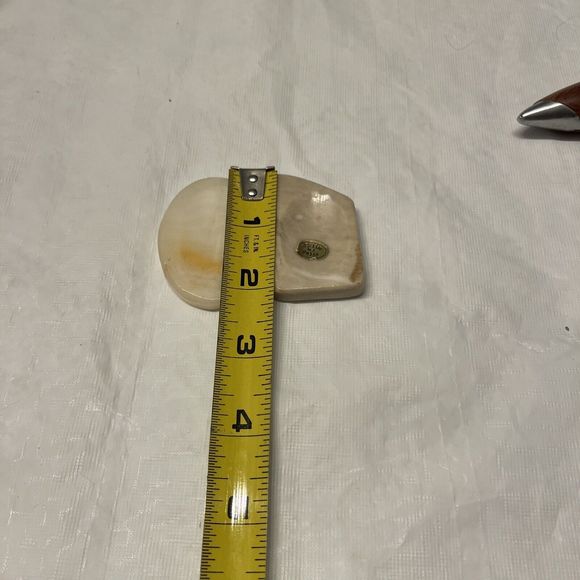 Lot of 2 Vintage Worry Stress Relief Palm Stone Onyx Made in Mexico - Picture 5 of 6